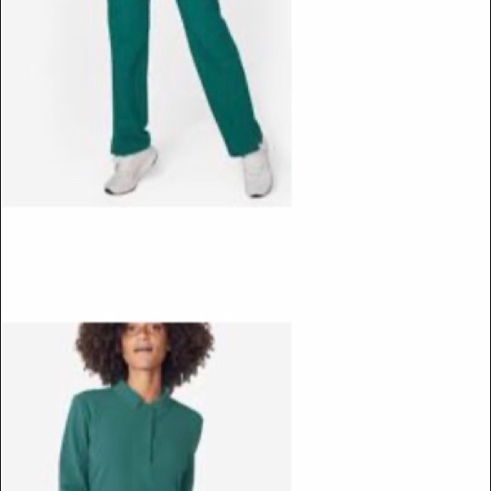 Figs hunter green scrub set